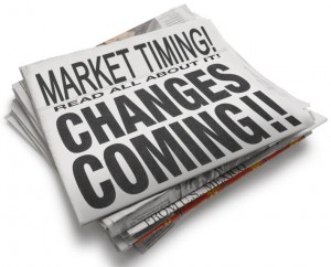 Market Timing newspaper headline
