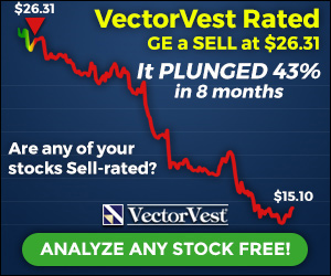 VectorVest Rated GE a SELL